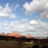 Big open skies of the Arizona landscape, not far south of Sedona, USA.