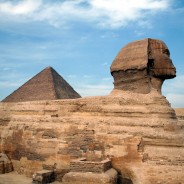 Great Pyramid and Sphinx at Giza