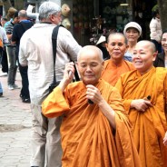 Monks in Hanoi, North Vietnam